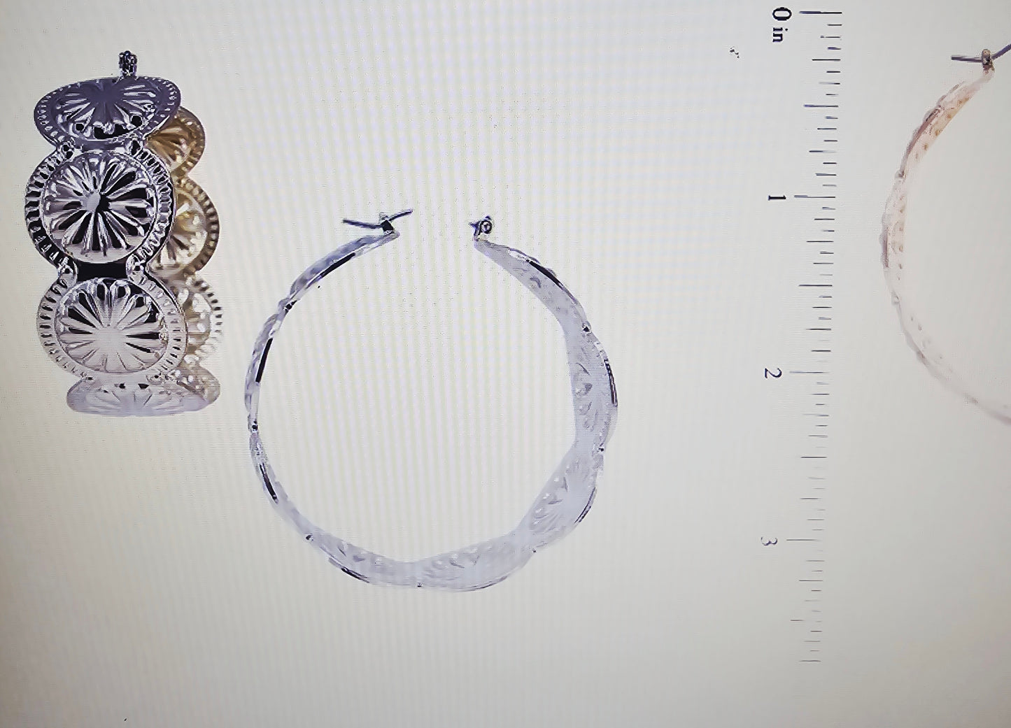 Flower Stamped Hoop