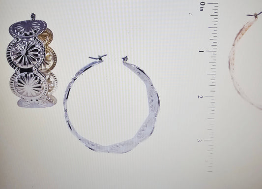 Flower Stamped Hoop