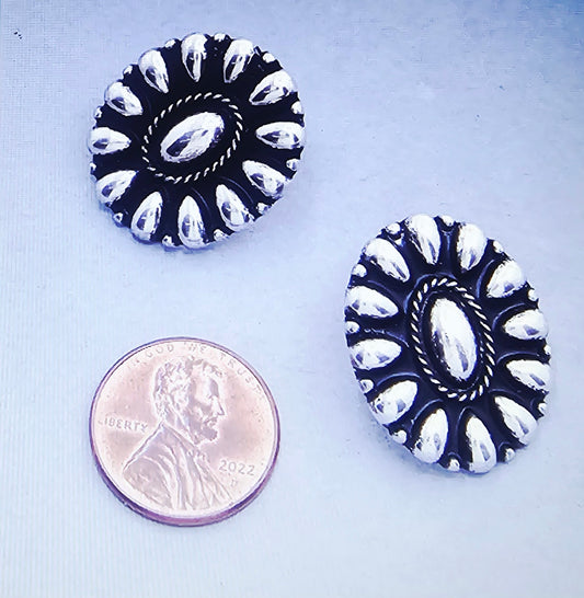 Western Style Concho Earring